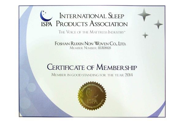 الصين FOSHAN RUIXIN NON WOVEN CO.,LTD الشهادات